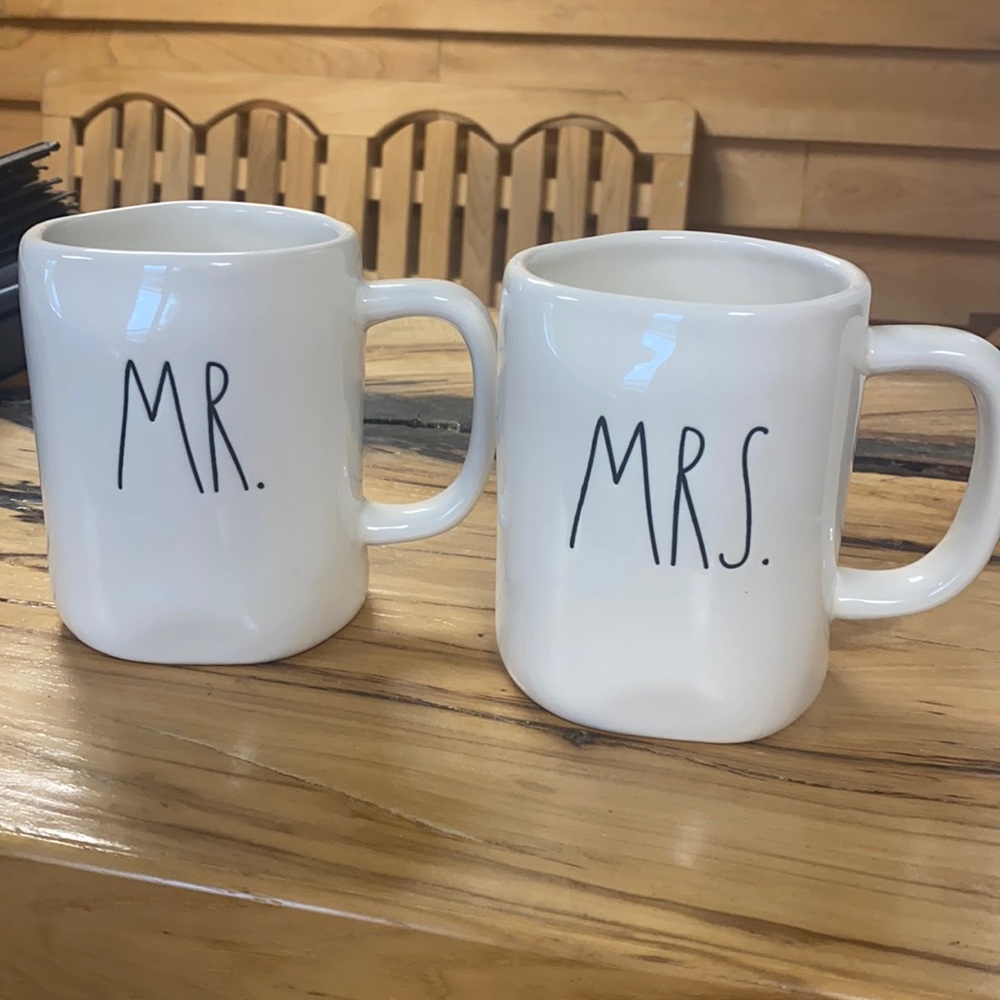 Rae Dunn Mr. and Mrs. Mugs